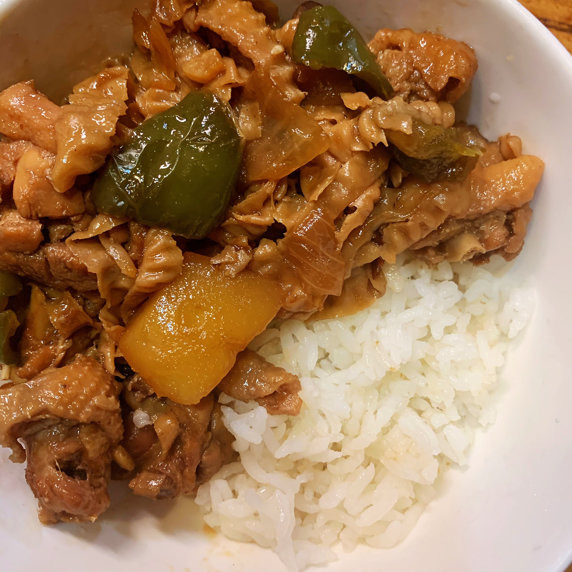 Braised chicken and rice