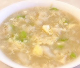 虾米鸡蛋丝瓜疙瘩汤的做法