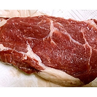 先煎后烤|厚切眼肉牛排的做法图解1