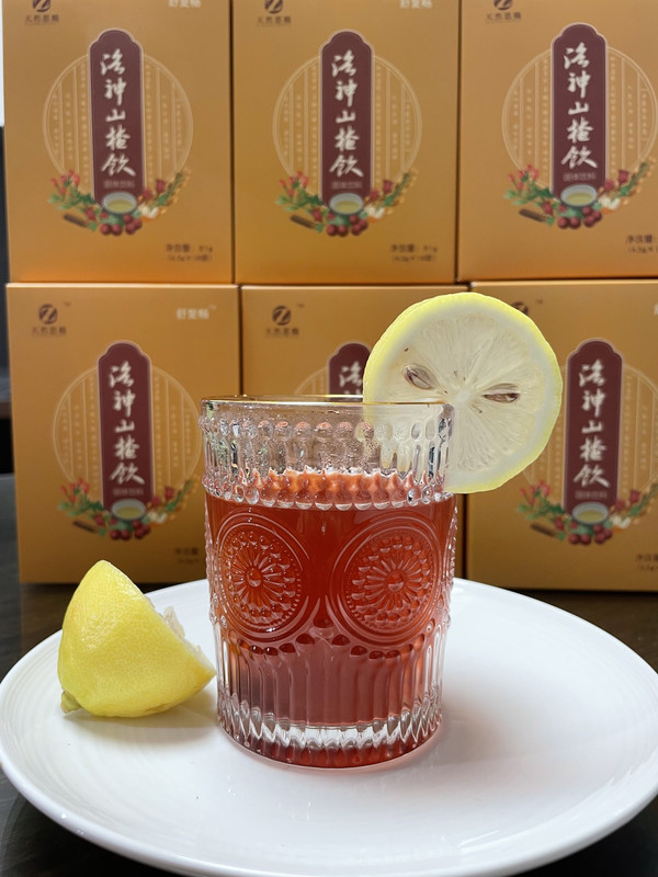 新版柠檬洛神山楂饮，日常消油解腻祛湿清新口气
