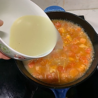 #相聚组个局#宝宝最爱的蕃茄滑肉面的做法图解7