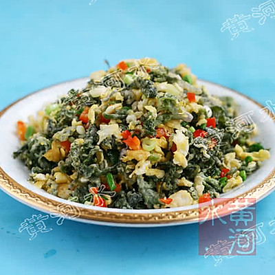 鸡蛋炒荠菜