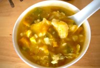 南瓜鸡蛋疙瘩汤的做法