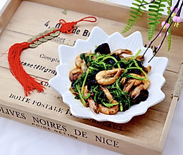 #多力金牌大厨带回家-天津站#茼蒿海虾木耳小炒