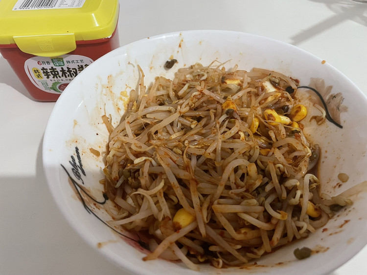 韩式拌豆芽｜香辣脆爽减脂的做法