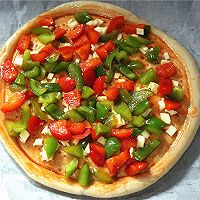 杂蔬火腿披萨#九阳烘焙剧场#的做法图解6