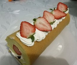 草莓蛋糕卷的做法