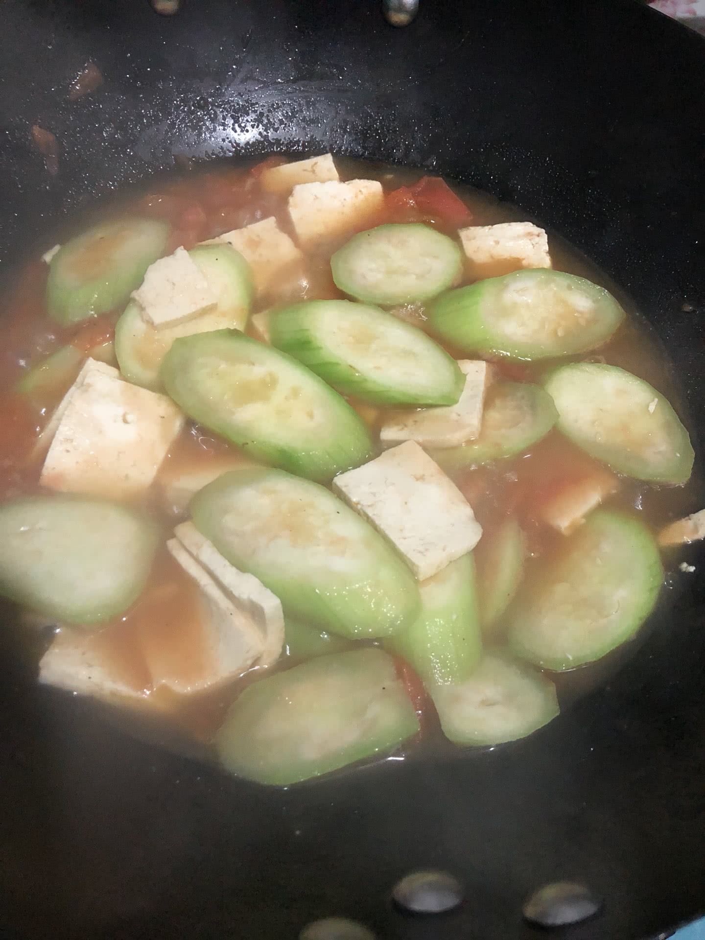 丝瓜炒豆腐怎么做_丝瓜炒豆腐的做法_豆果美食