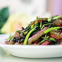 农家菜也有惊喜：苦瓜炒红苋菜的做法图解10