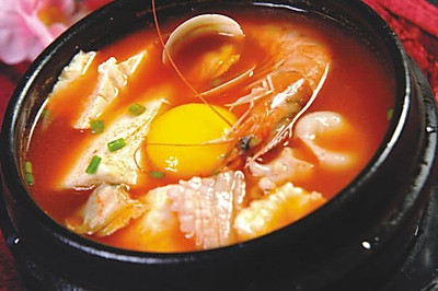 中国韩式海鲜汤