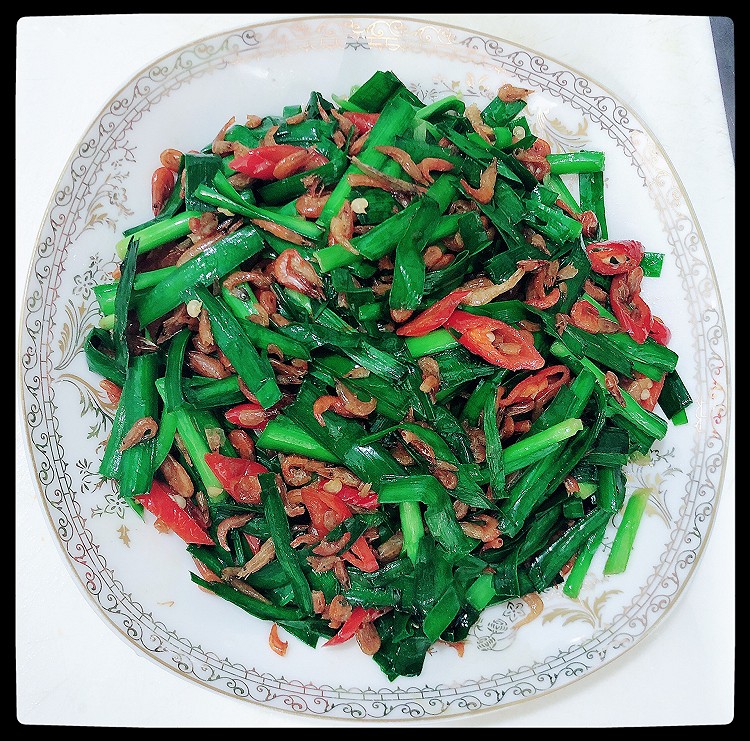 韭菜炒河蝦的做法