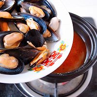 #智利贻贝中式烹法大赏#韩式海鲜汤的做法图解5