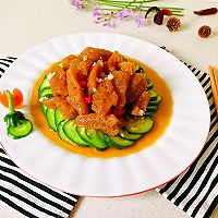 #少盐饮食 轻松生活#黄瓜醋海蜇的做法图解1