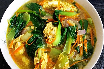 杂蔬鸡蛋汤