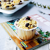 金顶酥粒蓝莓爆浆蛋糕#在“家”打造ins风美食#的做法图解18