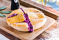 爆浆紫薯芝士饼的做法