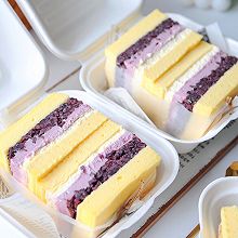 #2022双旦烘焙季-奇趣赛#冰酪紫米芋泥三明治蛋糕