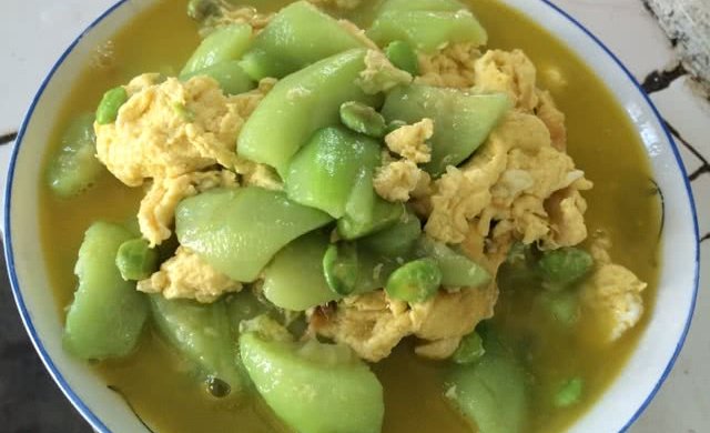 丝瓜炒蛋