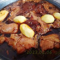 芝麻豆酱炖心腿的做法图解6