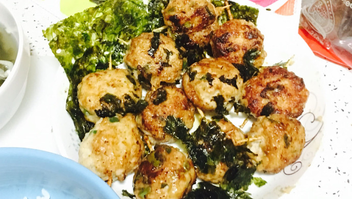 日式定食「日式鸡肉丸」