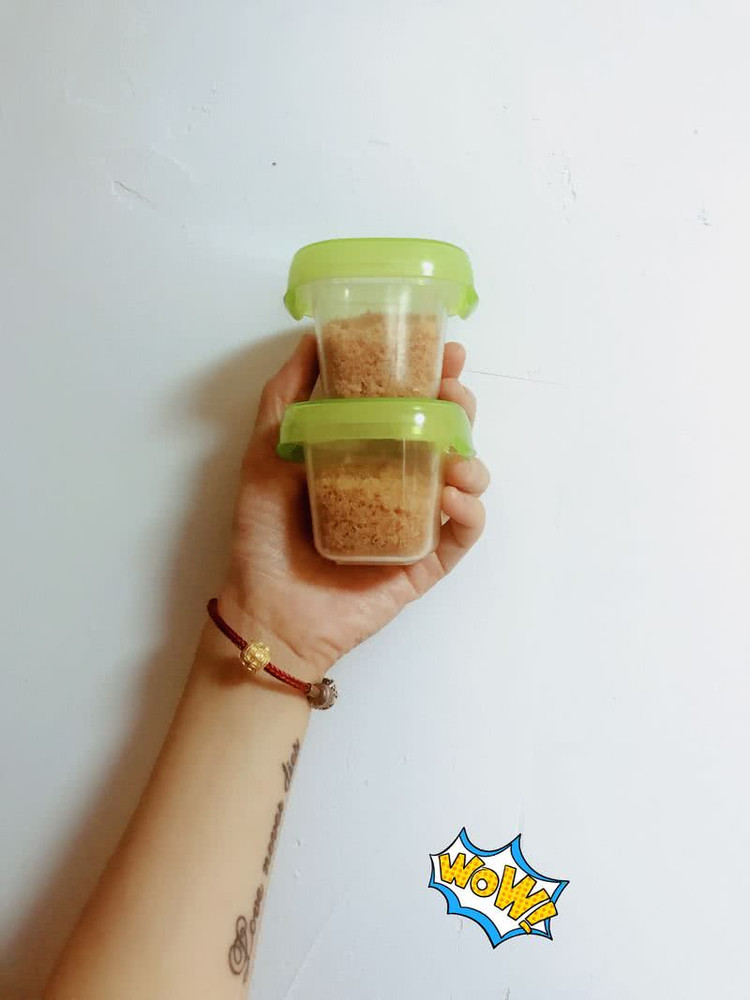 婴儿辅食之自制三文鱼肉松的做法
