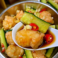 低卡减脂餐！清爽可口的凉拌黄瓜虾球的做法图解4