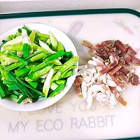 #轻食季怎么吃#大蒜炒腊肉的做法图解1