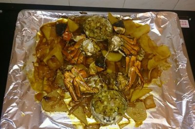 黄油焗咖喱蟹