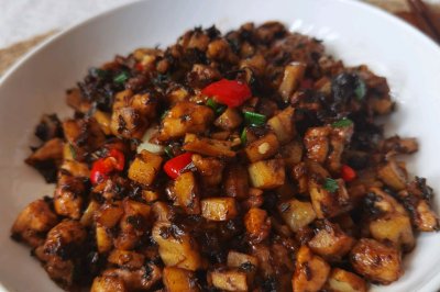 快手下饭菜‼️芽菜藕丁