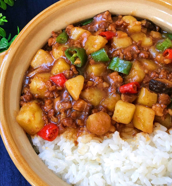 ✨香菇土豆肉沫拌饭✨