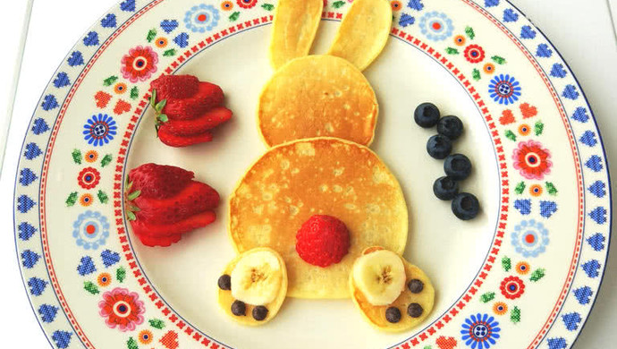 小兔子香蕉松饼