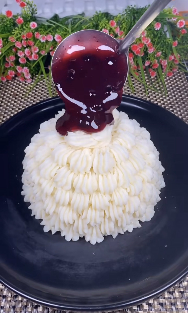 蓝莓山药的做法