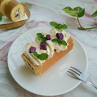 紫薯奶油蛋糕卷#跨界烤箱，探索味来#的做法图解18