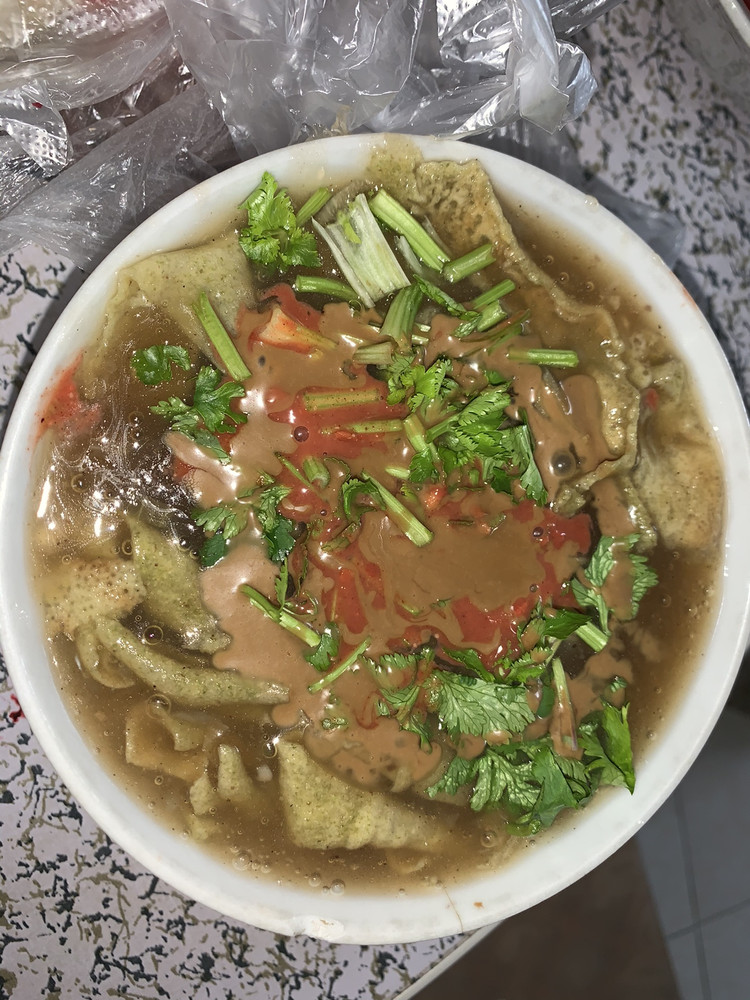 锅巴菜（无香干版）的做法