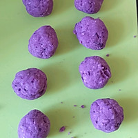 爆浆紫薯芝士球的做法图解2