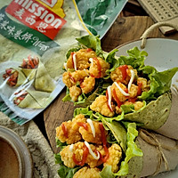 盐酥鸡菠菜卷饼#节日美味就这么简单#的做法图解7