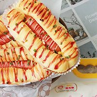 #爱好组-高筋#香葱脆皮肠面包的做法图解17