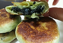 青汁黑芝麻馅酥饼的做法