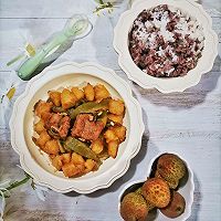 土豆排骨炖豆角的做法图解13