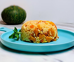 #橄榄中国味 感恩添美味#感恩家人：南瓜焖饭的做法