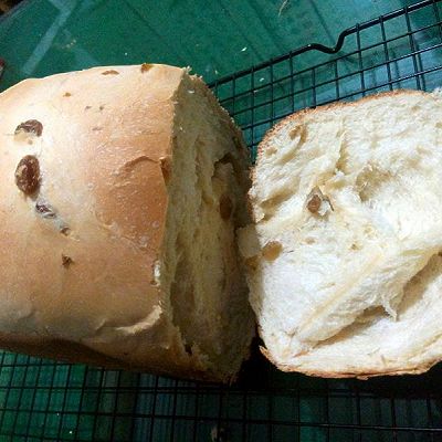 葡萄干面包——面包机版