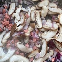 #感恩节烹饪挑战赛#菠菜杂蔬火腿芝士烘蛋的做法图解2