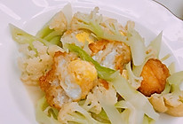鹌鹑蛋烧花菜的做法