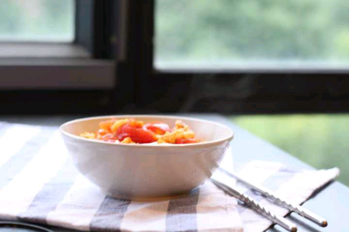 超简单的番茄鸡蛋打卤面的做法