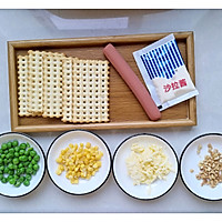 迷你的苏打饼干小披萨的做法图解1