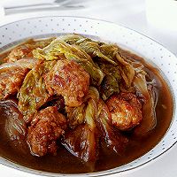 油煎肉饼焖白菜的做法图解23