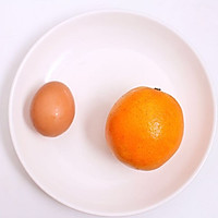 橙子蒸蛋羹 宝宝健康食谱的做法图解1