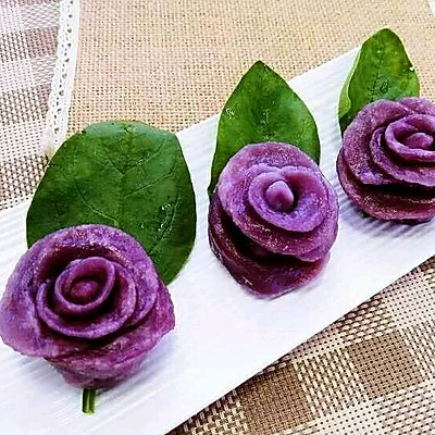 特百惠教你做紫薯玫瑰花馒头