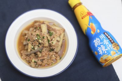 微波炉快手食谱：酸辣肉沫茄子