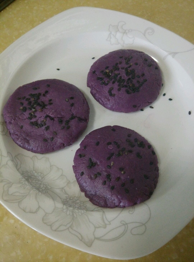 紫薯红豆饼的做法